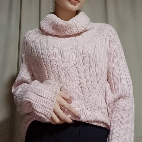 High neck, One size, peach pink - Picture 2 of 2